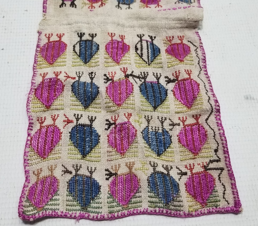 NADİR TİPTE NAR FİGÜRLÜ OSMANLI DÖNEMİ HESAP İŞİ KEMER YAĞLIĞI