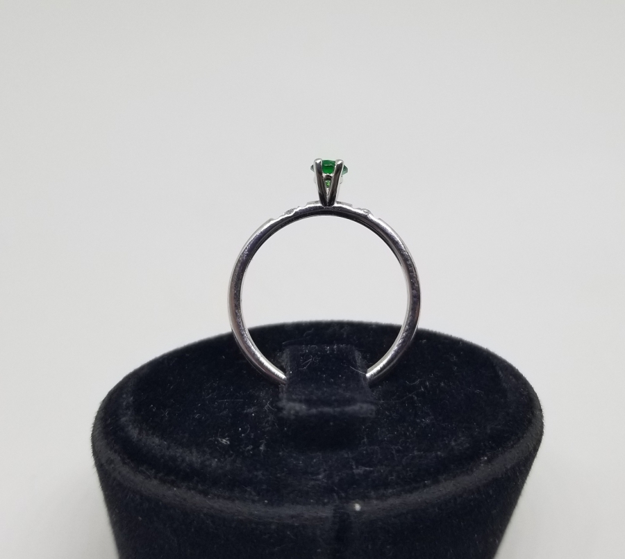 ZÜMRÜT VE PIRLANTA TAŞLI ÖZEL YAPIM YÜZÜK