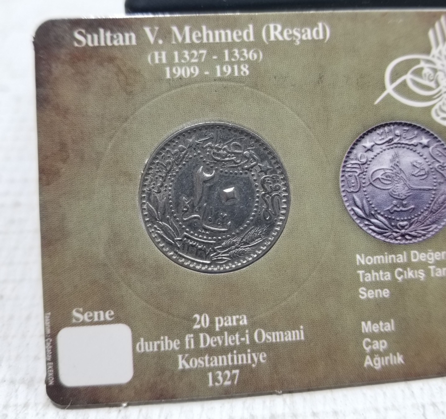 MEHMED REŞAD HAN DÖNEMİ KAPAMASINDA NİKEL 20 PARA