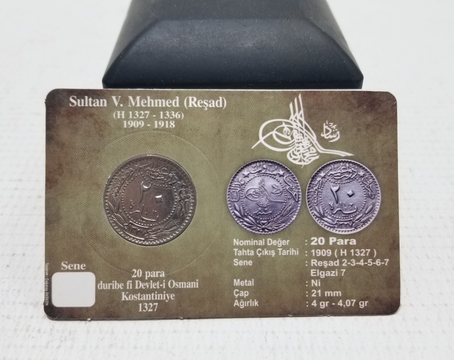 MEHMED REŞAD HAN DÖNEMİ KAPAMASINDA NİKEL 20 PARA
