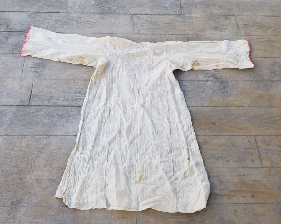 YAKASI VE KOLLARI İĞNE OYA İŞÇİLİKLİ OSMANLI DÖNEMİ İPEKLİ İÇLİK