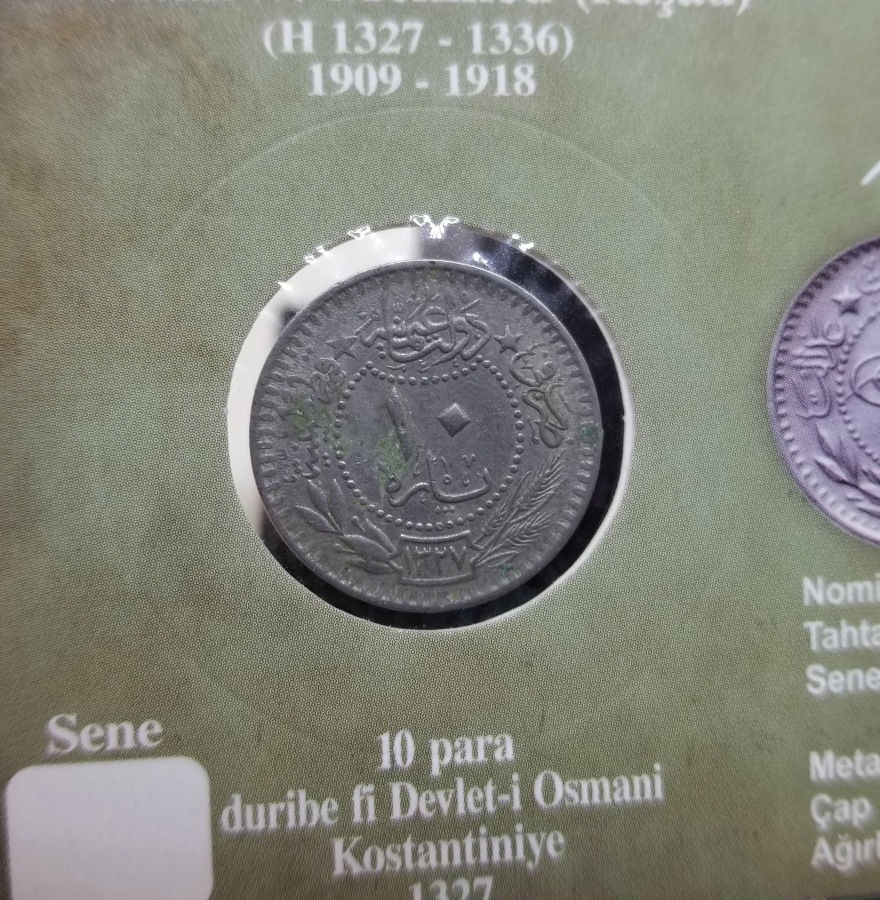 MEHMET REŞAT HAN DÖNEMİ KOLEKSİYONLUK NİKEL 10 PARA