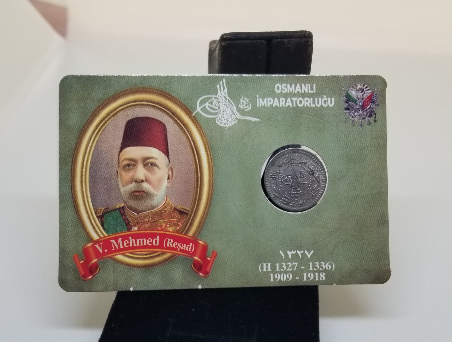 MEHMET REŞAT HAN DÖNEMİ KOLEKSİYONLUK NİKEL 5 PARA
