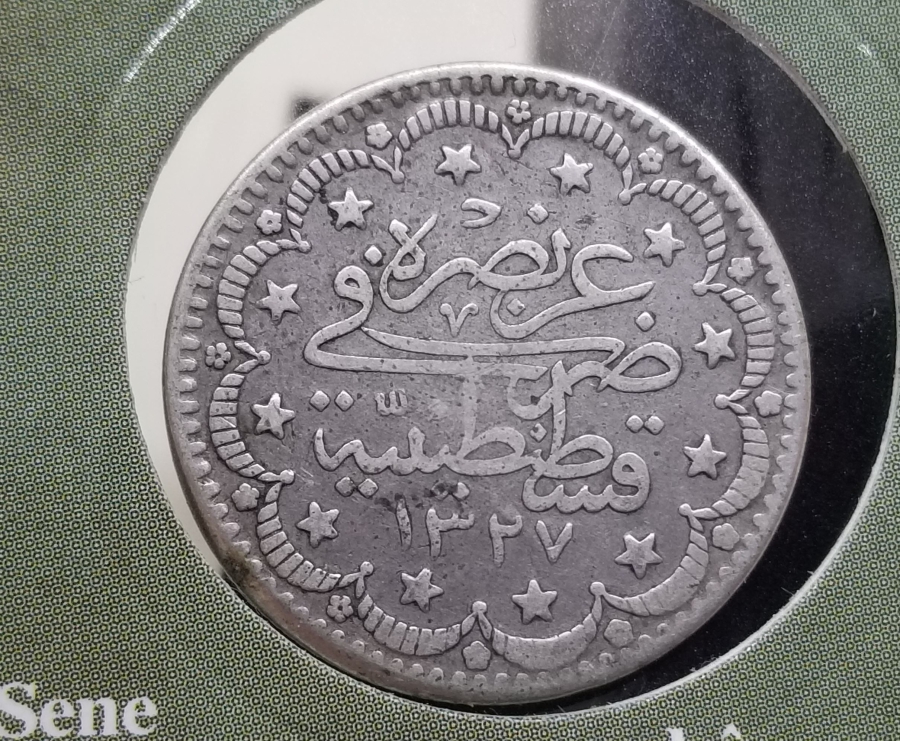 SULTAN MEHMET REŞAT HAN DÖNEMİ GÜMÜŞ 5 KURUŞ MECİDİYE