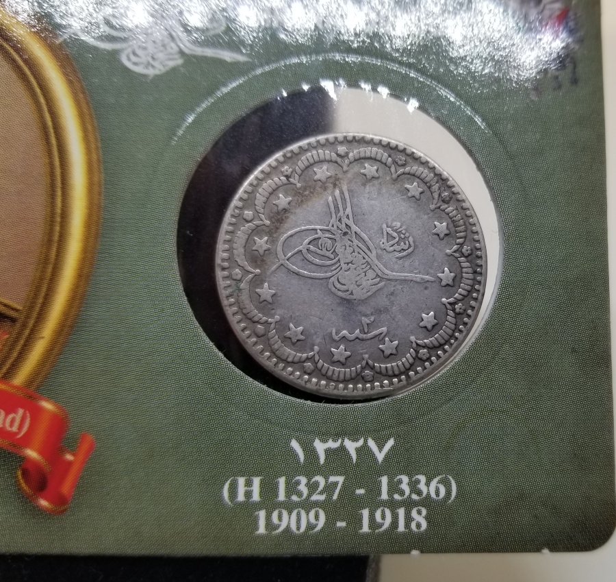 SULTAN MEHMET REŞAT HAN DÖNEMİ GÜMÜŞ 5 KURUŞ MECİDİYE