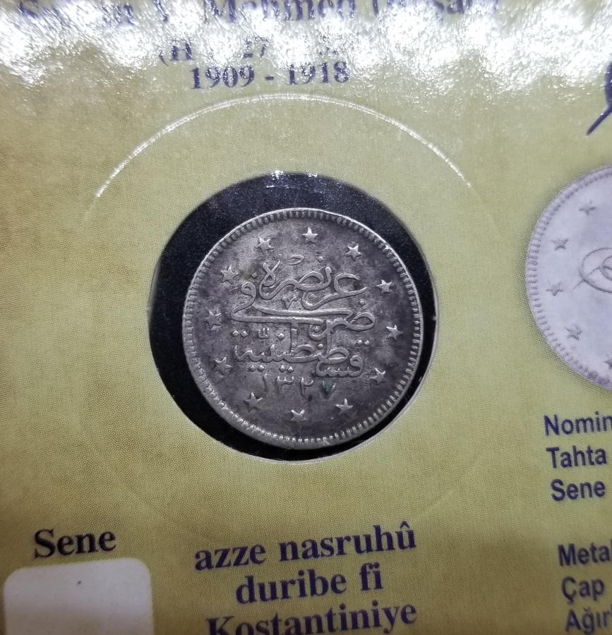 SULTAN MEHMET REŞAD HAN DÖNEMİ GÜMÜŞ 2 KURUŞ MECİDİYE