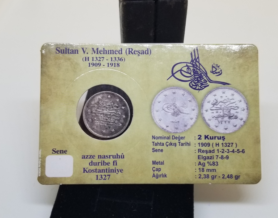 SULTAN MEHMET REŞAD HAN DÖNEMİ GÜMÜŞ 2 KURUŞ MECİDİYE