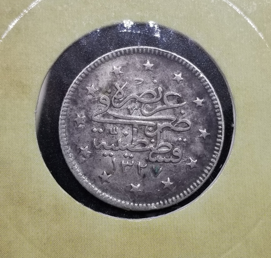 SULTAN MEHMET REŞAD HAN DÖNEMİ GÜMÜŞ 2 KURUŞ MECİDİYE