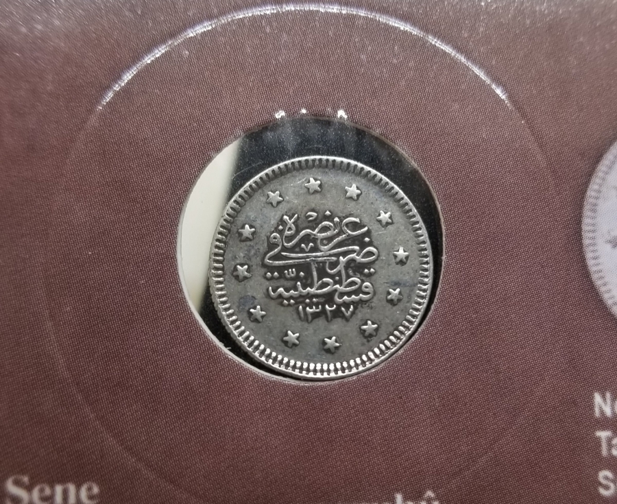 SULTAN MEHMET REŞAD DÖNEMİ GÜMÜŞ 1 KURUŞ MECİDİYE