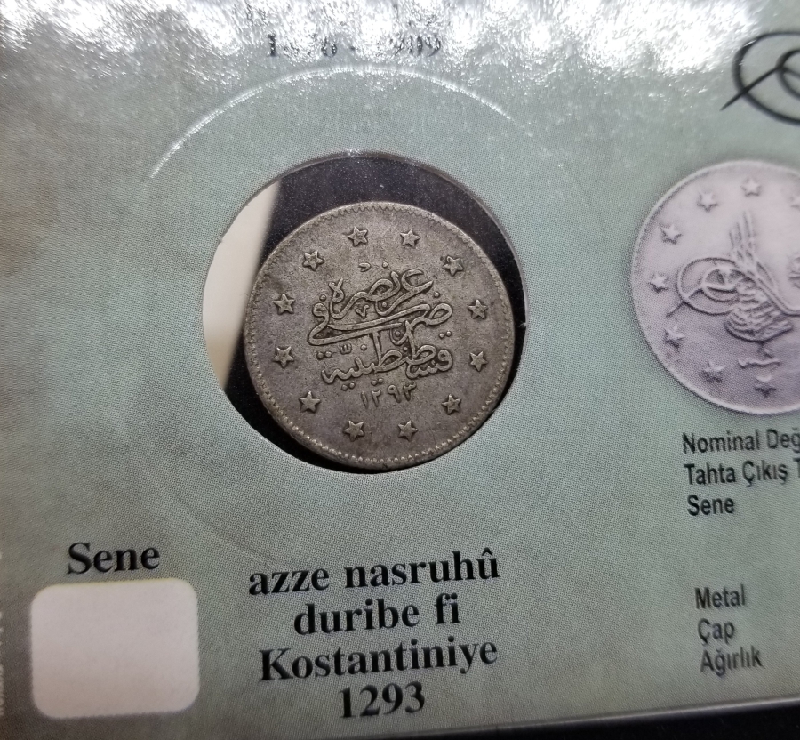 SULTAN ABDÜLHAMİD DÖNEMİ GÜMÜŞ 2 KURUŞ MECİDİYE