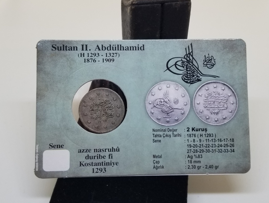 SULTAN ABDÜLHAMİD DÖNEMİ GÜMÜŞ 2 KURUŞ MECİDİYE