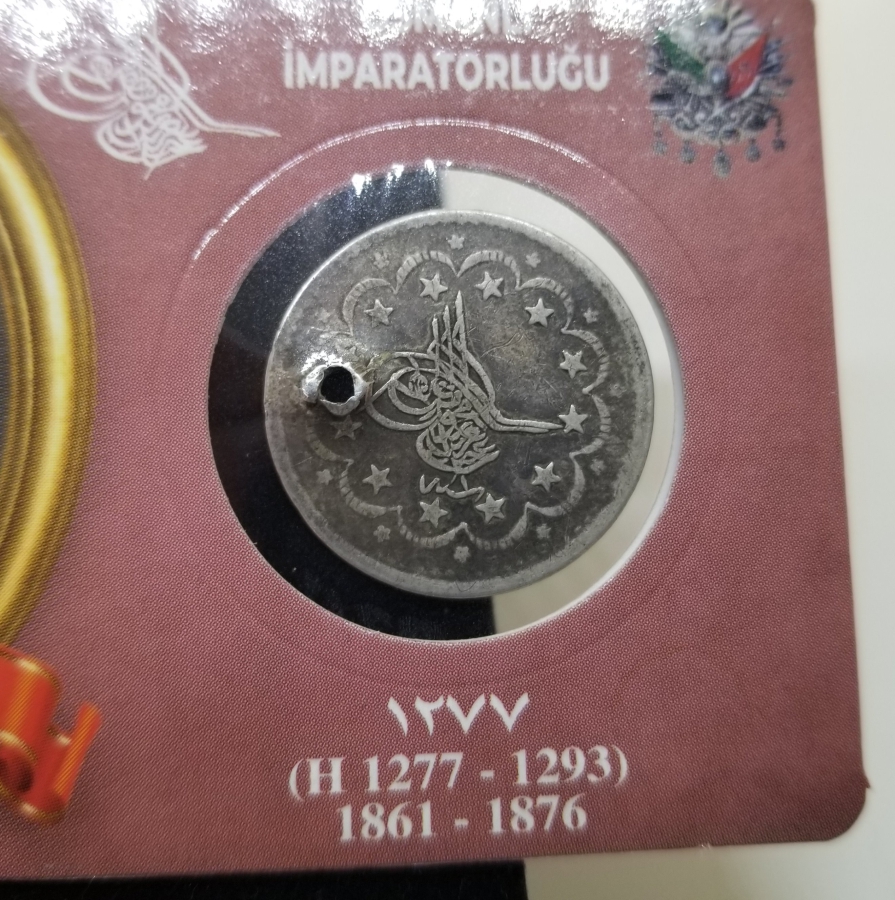 SULTAN ABDÜLAZİZ DÖNEMİ GÜMÜŞ 5 KURUŞ MECİDİYE