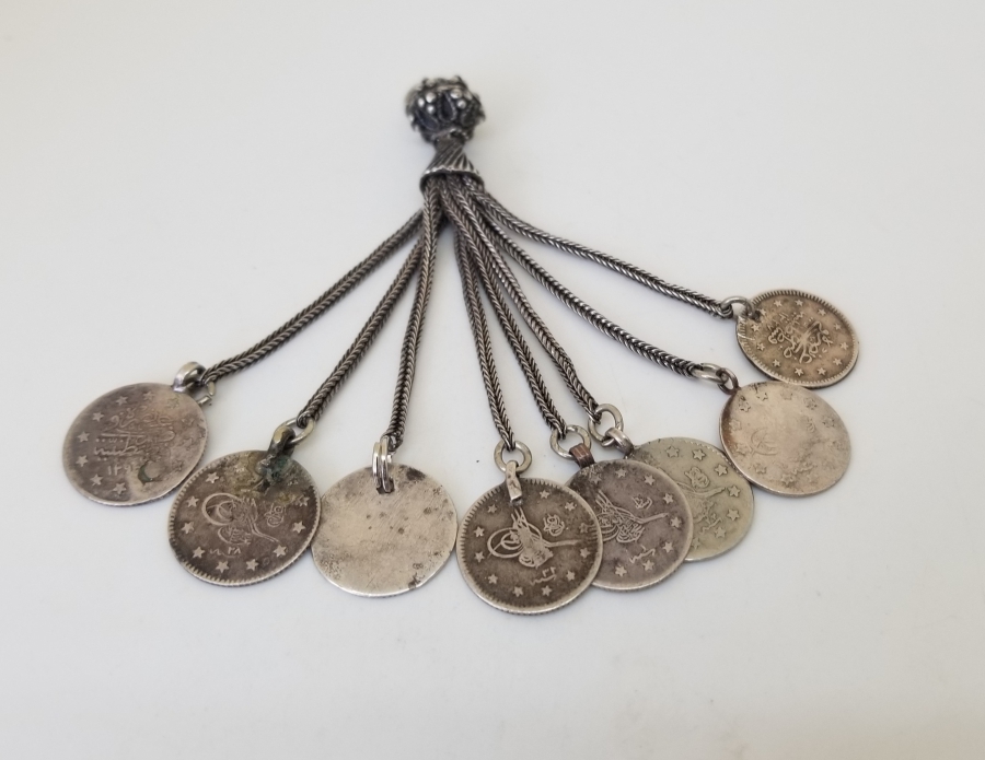 SALLAMALARINDA OSMANLI GÜMÜŞ PARALARI BULUNAN ANTİKA GÜMÜŞ PÜSKÜL