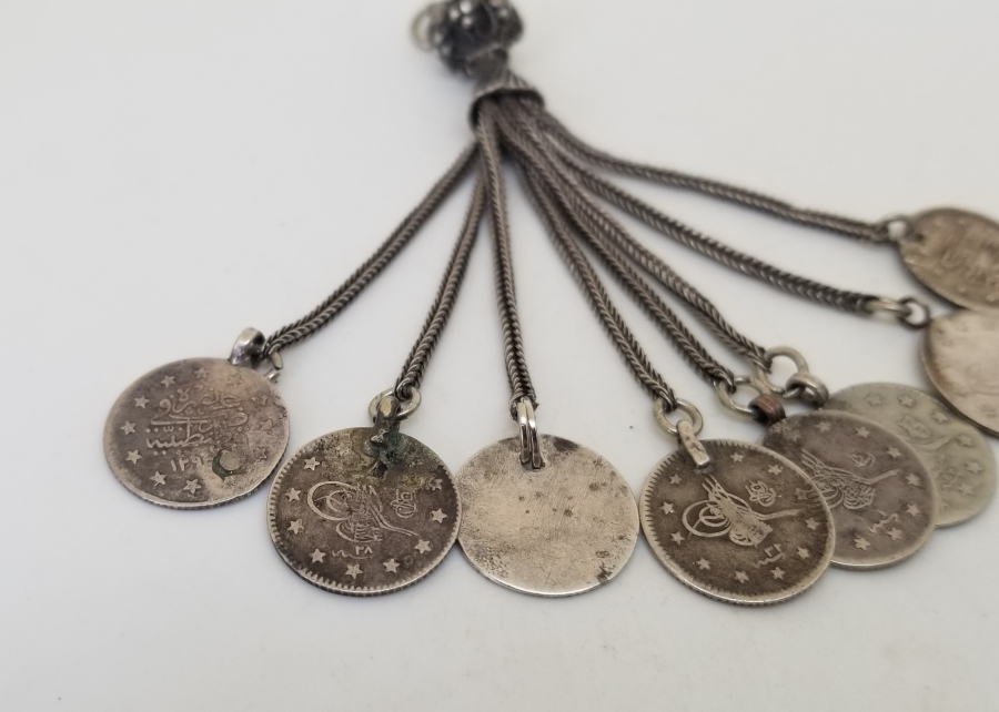 SALLAMALARINDA OSMANLI GÜMÜŞ PARALARI BULUNAN ANTİKA GÜMÜŞ PÜSKÜL