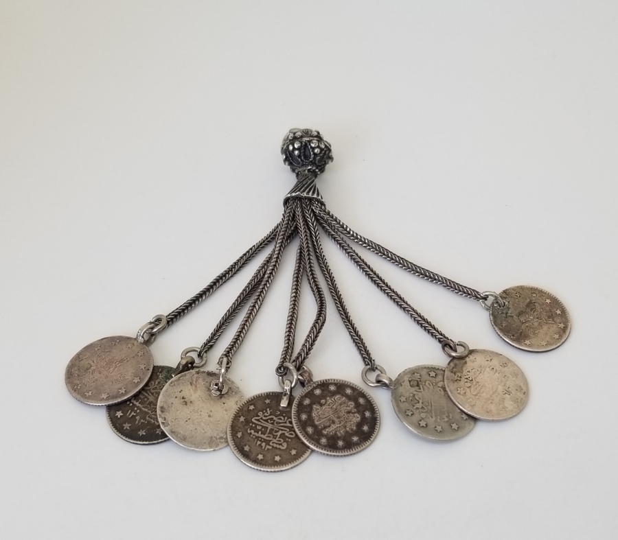 SALLAMALARINDA OSMANLI GÜMÜŞ PARALARI BULUNAN ANTİKA GÜMÜŞ PÜSKÜL