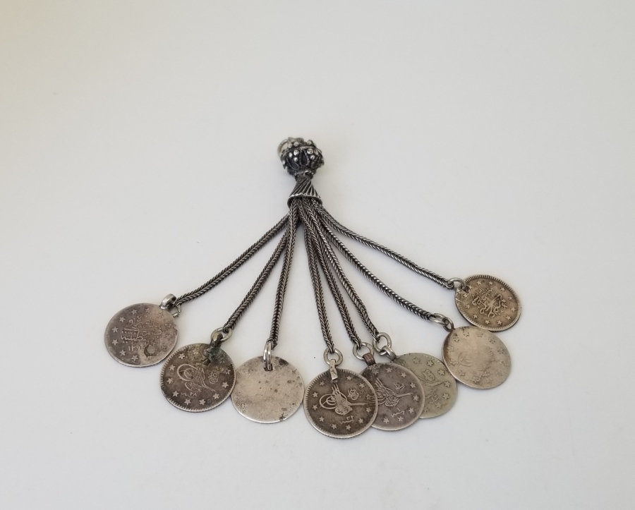 SALLAMALARINDA OSMANLI GÜMÜŞ PARALARI BULUNAN ANTİKA GÜMÜŞ PÜSKÜL