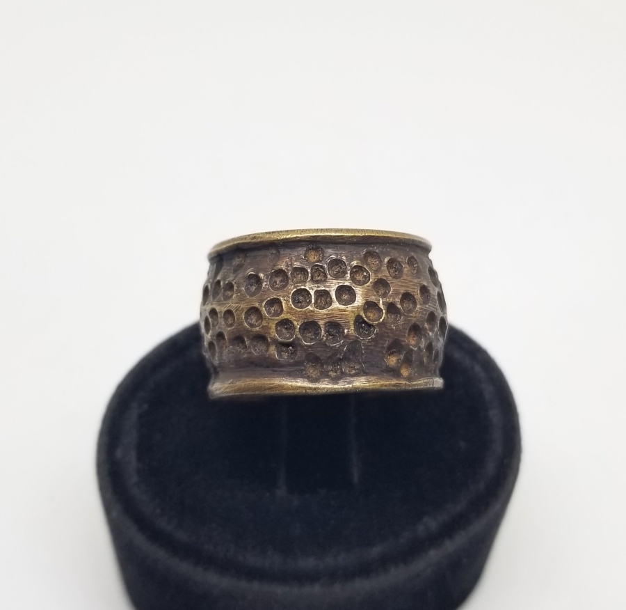 ÜZERİ TILSIMLI NADİR OSMANLI BRONZ TERZİ YÜKSÜĞÜ