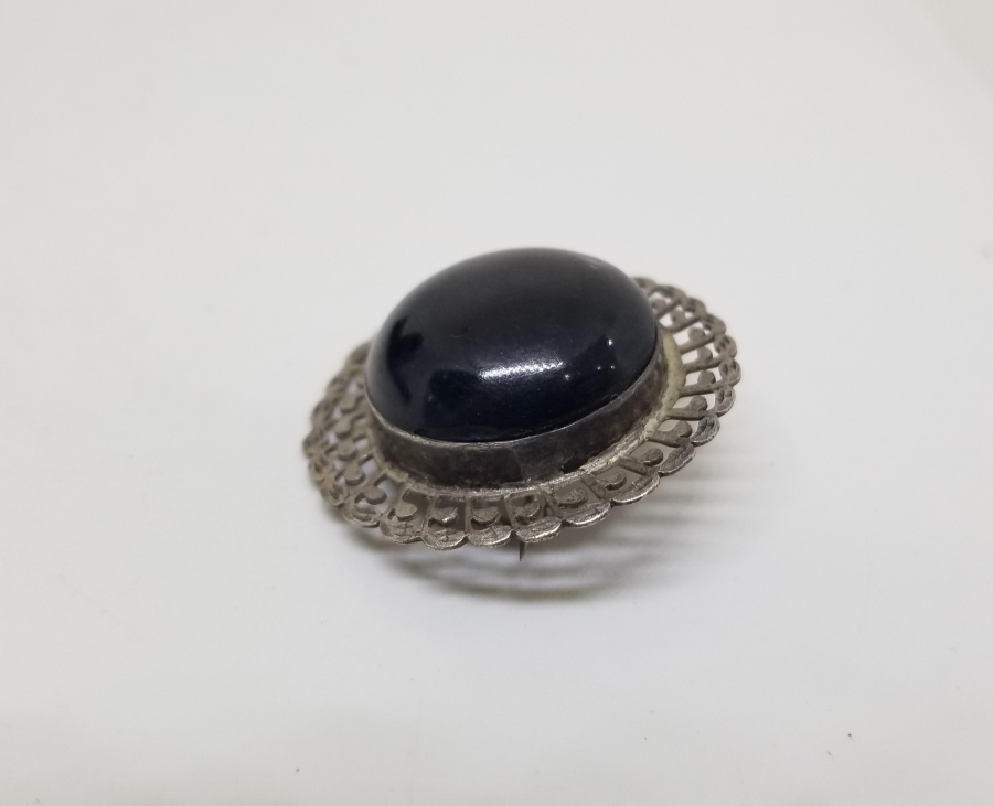 TESTERE İŞÇİLİKLİ ÖZEL YAPIM GÜMÜŞ BROŞ