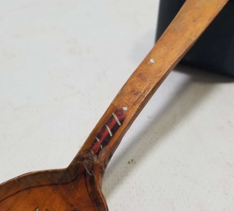 OSMANLI DÖNEMİ EL BOYAMA TAHTA KAŞIK