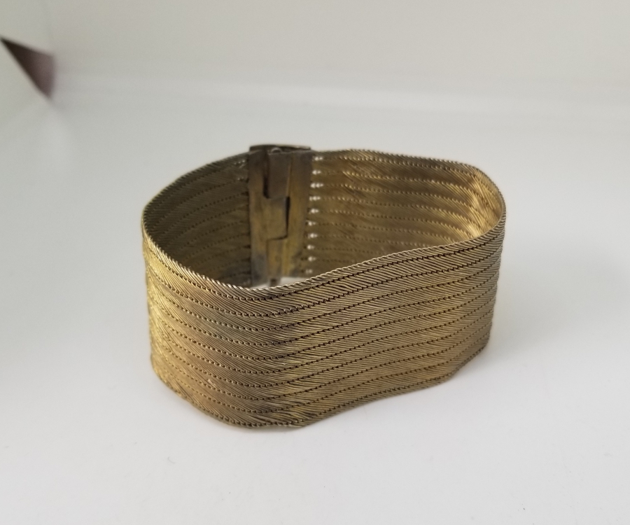 ÜZERİ KALEM İŞÇİLİKLİ OSMANLI DÖNEMİ TRABZON İŞİ HASIR ÖRME GELİN BİLEZİĞİ