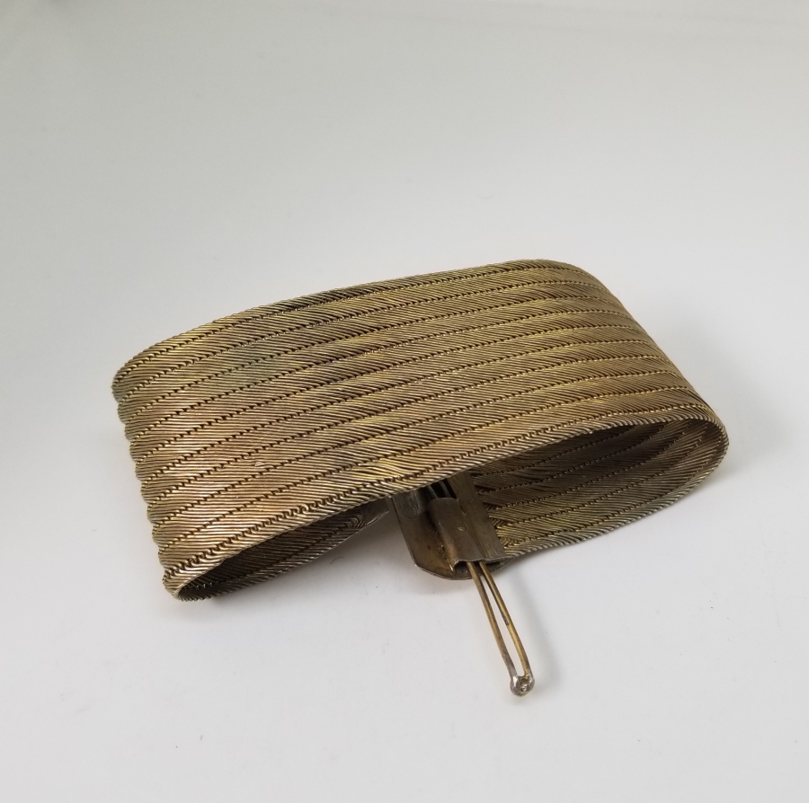 ÜZERİ KALEM İŞÇİLİKLİ OSMANLI DÖNEMİ TRABZON İŞİ HASIR ÖRME GELİN BİLEZİĞİ