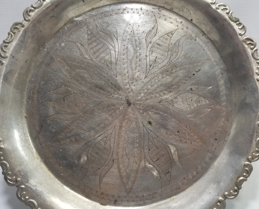 KALEM İŞÇİLİKLİ OSMANLI DÖNEMİ KAHVE TEPSİSİ