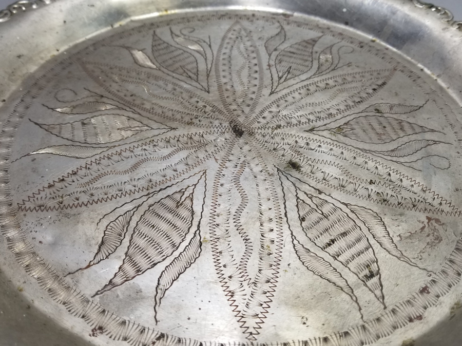 KALEM İŞÇİLİKLİ OSMANLI DÖNEMİ KAHVE TEPSİSİ