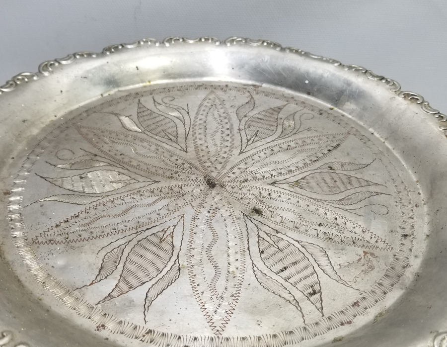 KALEM İŞÇİLİKLİ OSMANLI DÖNEMİ KAHVE TEPSİSİ