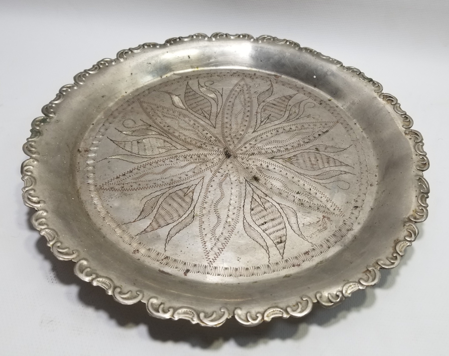 KALEM İŞÇİLİKLİ OSMANLI DÖNEMİ KAHVE TEPSİSİ