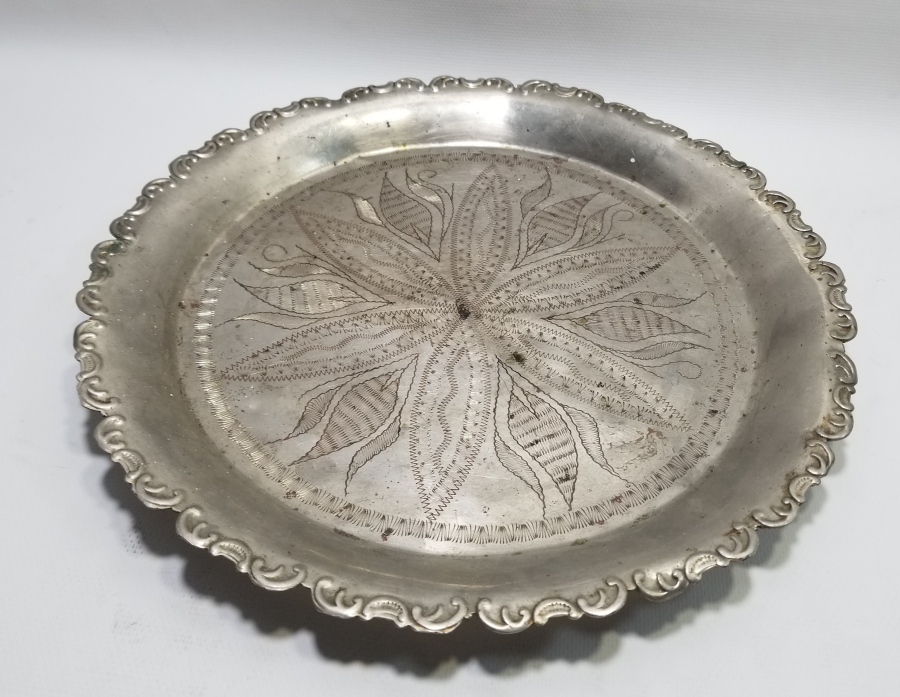 KALEM İŞÇİLİKLİ OSMANLI DÖNEMİ KAHVE TEPSİSİ