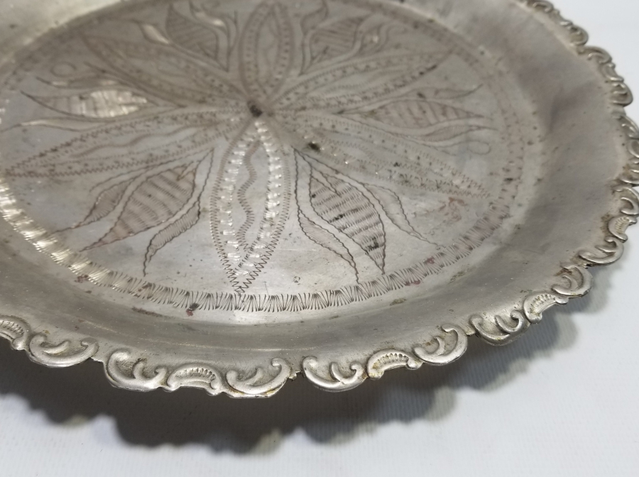 KALEM İŞÇİLİKLİ OSMANLI DÖNEMİ KAHVE TEPSİSİ