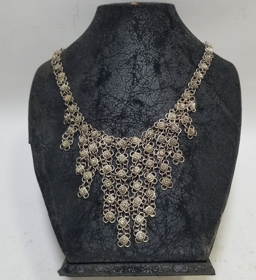 GÜHERZE İŞÇİLİKLİ YOKLUK DÖNEMİ EL YAPIMI GERDANLIK