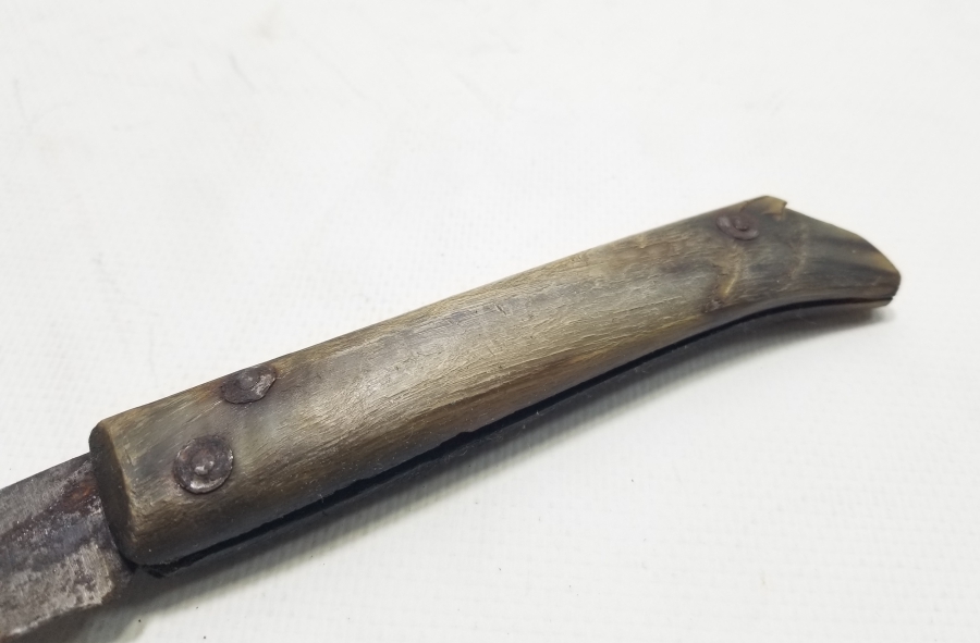 ÜZERİ OSMANLICA YAZILI BOYNUZ SAPLI OSMANLI DÖNEMİ ÇAKI