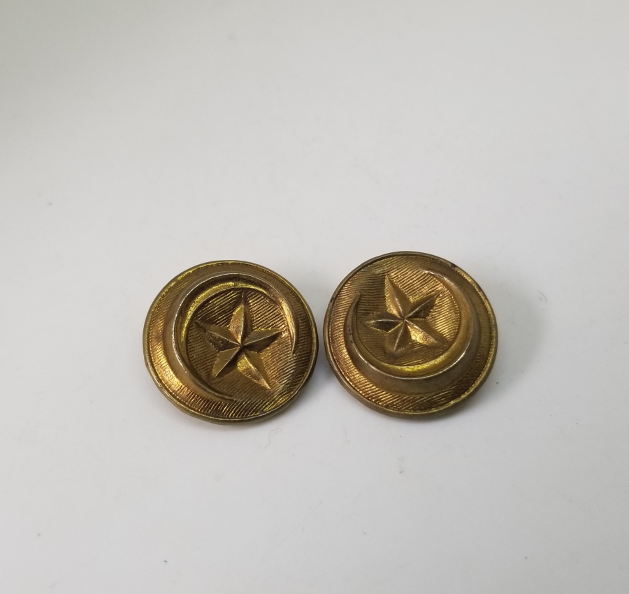 1. DÜNYA SAVAŞI DÖNEMİ ÇİFT TOPÇU SUBAY CEKETİ DÜĞMESİ