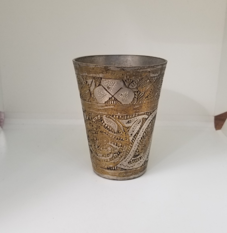 ÜZERİ TUĞRA FİGÜRLÜ OSMANLI DÖNEMİ ESERİ İSTANBUL BARDAK