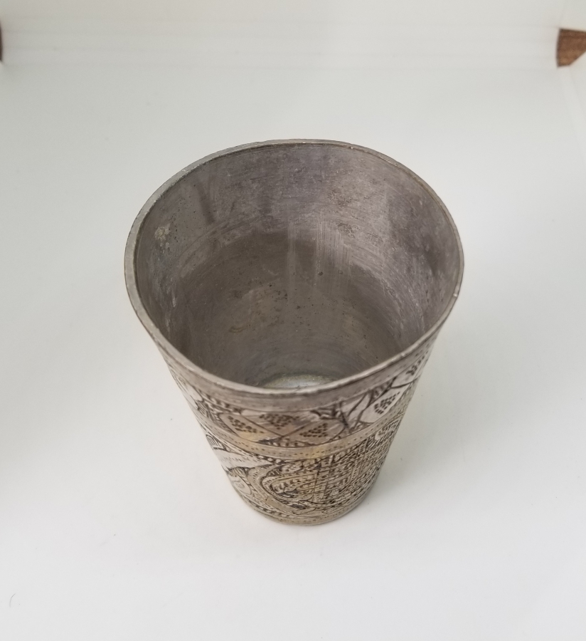 ÜZERİ TUĞRA FİGÜRLÜ OSMANLI DÖNEMİ ESERİ İSTANBUL BARDAK