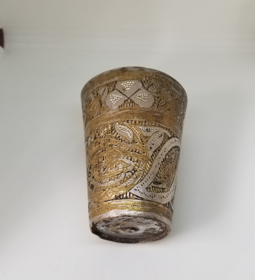 ÜZERİ TUĞRA FİGÜRLÜ OSMANLI DÖNEMİ ESERİ İSTANBUL BARDAK