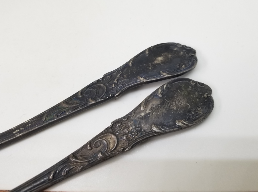 KABARTMA İŞÇİLİKLİ ANTİKA ÇİFT ÇATAL KAŞIK