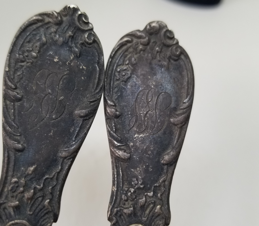 KABARTMA İŞÇİLİKLİ ANTİKA ÇİFT ÇATAL KAŞIK