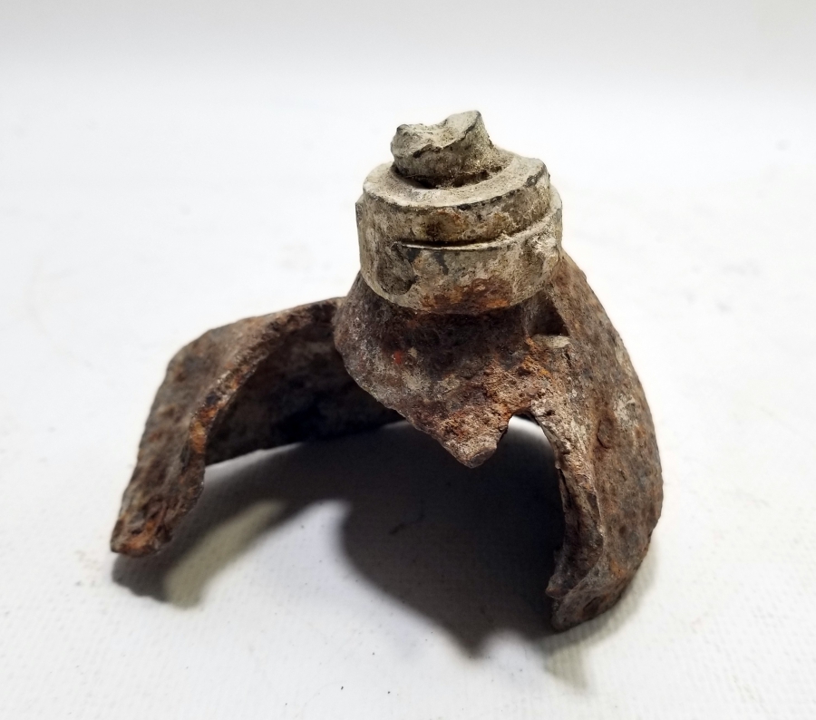 1. DÜNYA SAVAŞI DÖNEMİ NADİR TİPTE PATLAMIŞ FRANSIZ TOP MERMİSİ BAŞLIĞI