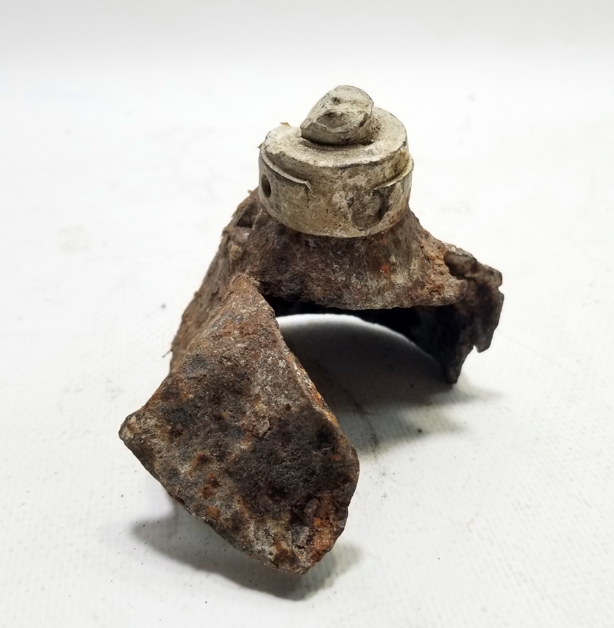 1. DÜNYA SAVAŞI DÖNEMİ NADİR TİPTE PATLAMIŞ FRANSIZ TOP MERMİSİ BAŞLIĞI