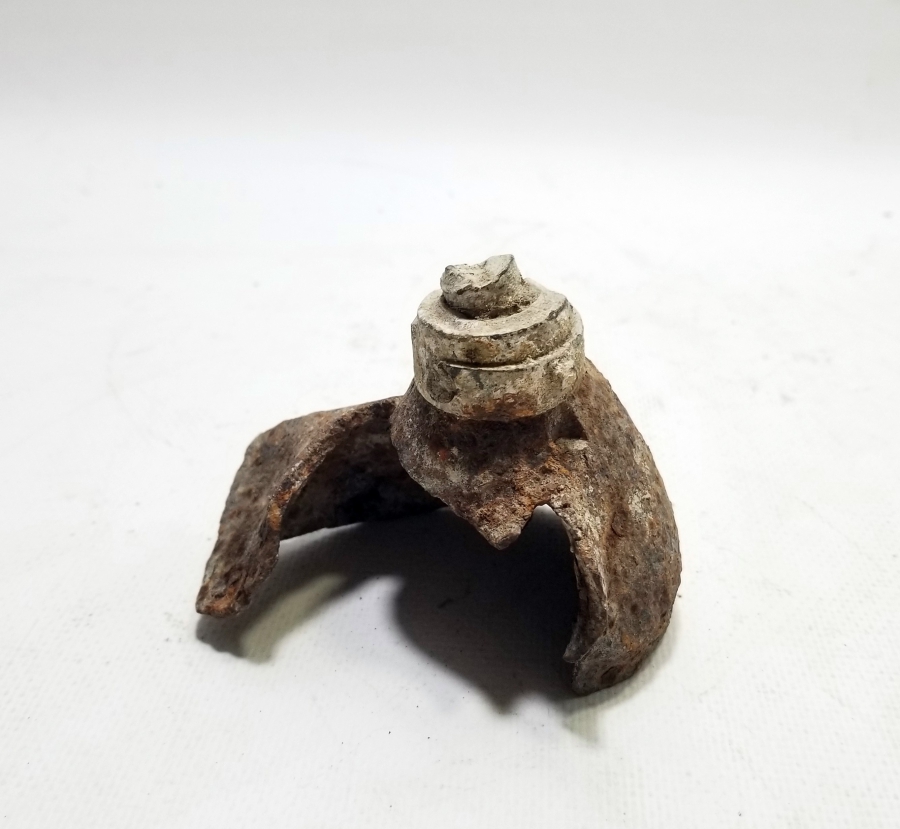 1. DÜNYA SAVAŞI DÖNEMİ NADİR TİPTE PATLAMIŞ FRANSIZ TOP MERMİSİ BAŞLIĞI