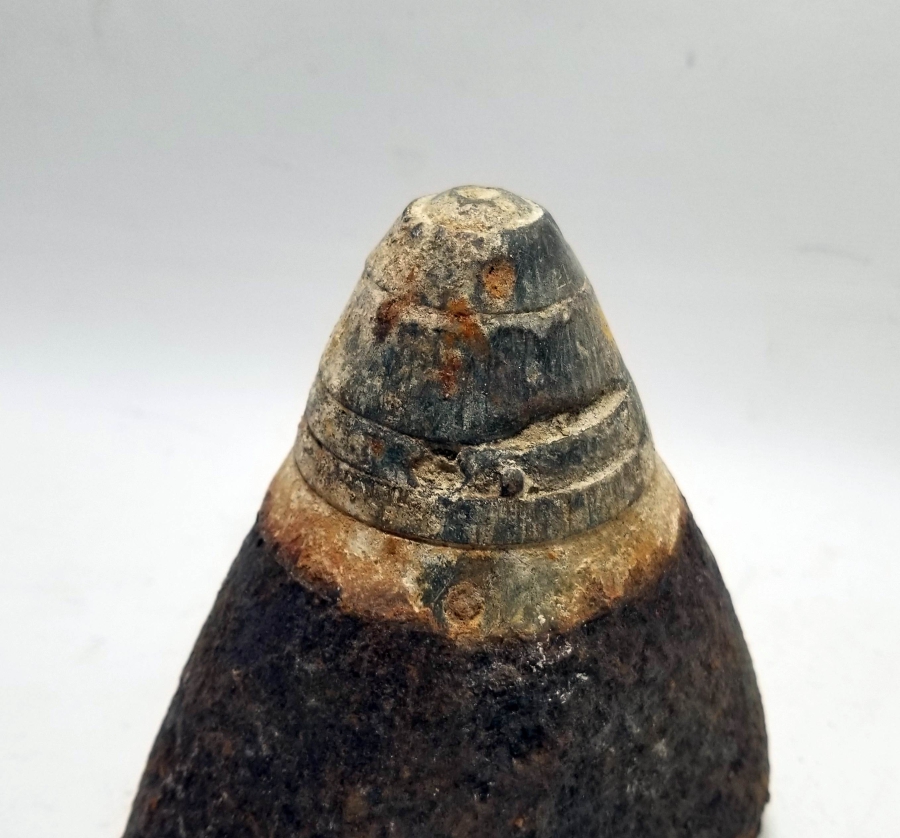 1. DÜNYA SAVAŞI DÖNEMİ NADİR TİPTE OSMANLI TOP MERMİSİ BAŞLIĞI