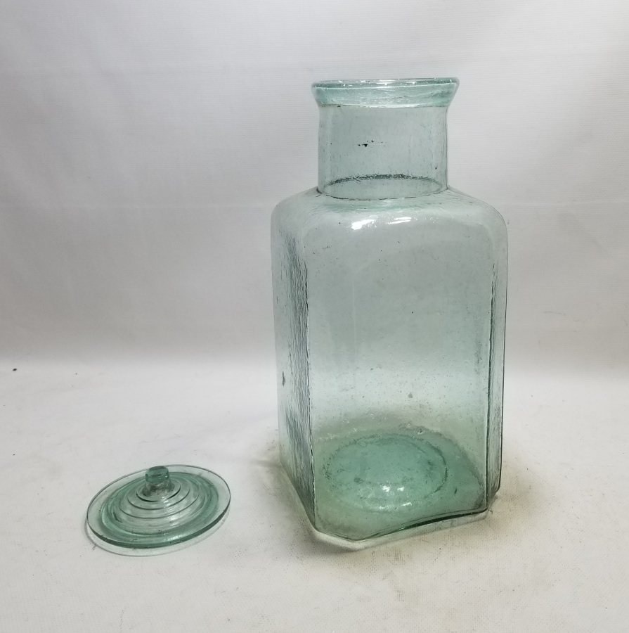 KOPARMA İŞÇİLİKLİ OSMANLI DÖNEMİ NADİR KAPAKLI ŞEKERCİ KAVANOZU