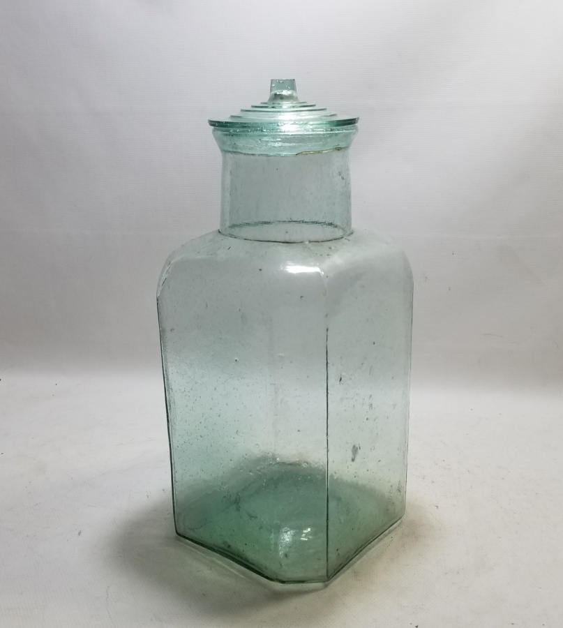 KOPARMA İŞÇİLİKLİ OSMANLI DÖNEMİ NADİR KAPAKLI ŞEKERCİ KAVANOZU