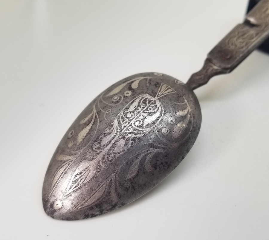 KOFGARİ İŞÇİLİKLİ OSMANLI DÖNEMİ NADİR TİPTE BURSA SEYAHAT KAŞIĞI