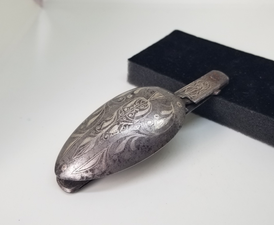 KOFGARİ İŞÇİLİKLİ OSMANLI DÖNEMİ NADİR TİPTE BURSA SEYAHAT KAŞIĞI