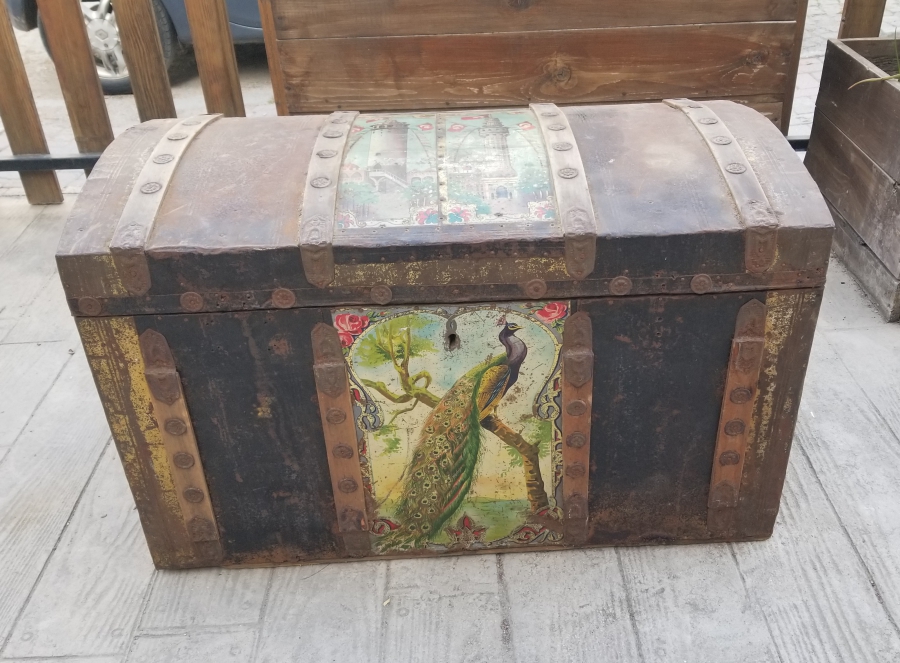 GALATA KULESİ VE TOPKAPI SARAYI SAAT KULESİ GÖRSELLİ OSMANLI DÖNEMİ SANDIK