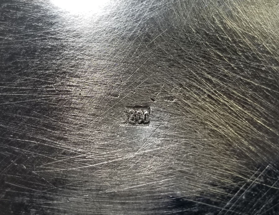 TESTERE VE KALEM İŞÇİLİKLİ ANTİKA GÜMÜŞ JARDİNYER - MEYVELİK