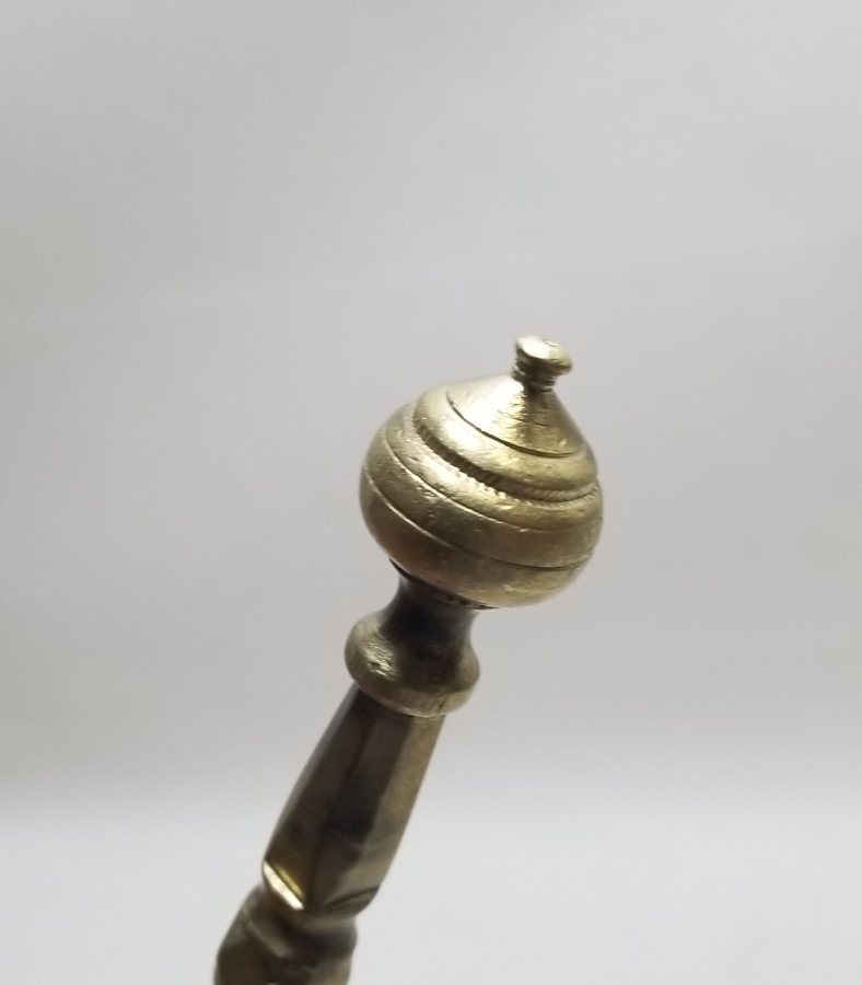 OSMANLI DÖNEMİ UCU LALE FORMLU NADİR MEVLEVİ SARIK MAŞASI - PAZARCI MAŞASI